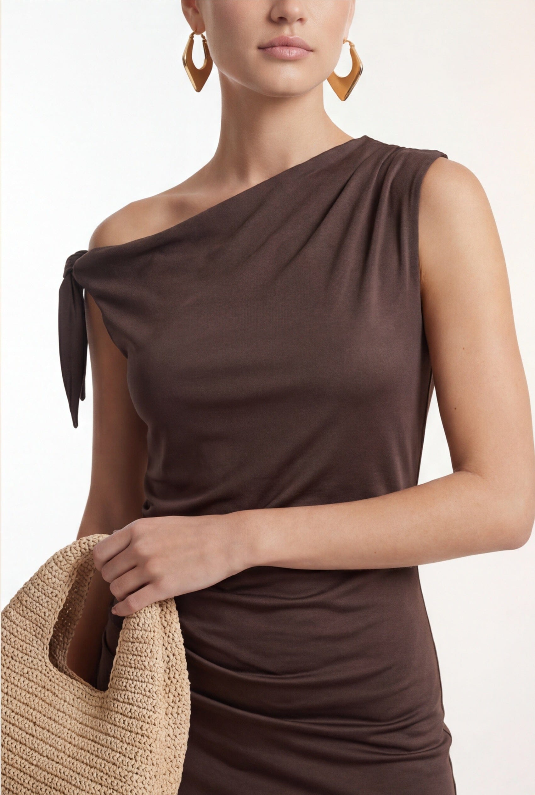 ROBE - CRYSTA - ESPRESSO ROBE NEW KOOKAI Mode Kookai