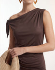 ROBE - CRYSTA - ESPRESSO ROBE NEW KOOKAI Mode Kookai