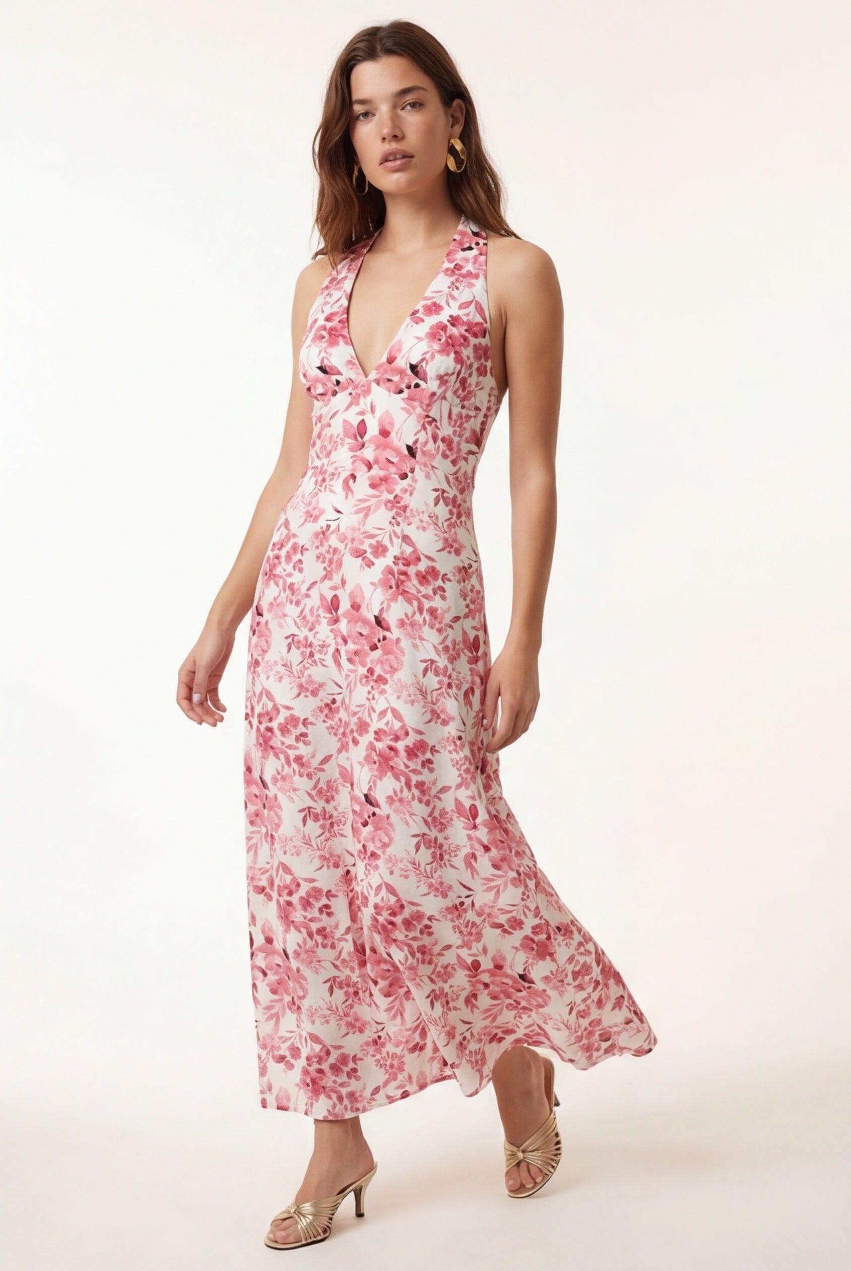 ROBE DOS NUS - CALLISTEE - ROSE ROBE NEW KOOKAI Mode Kookai