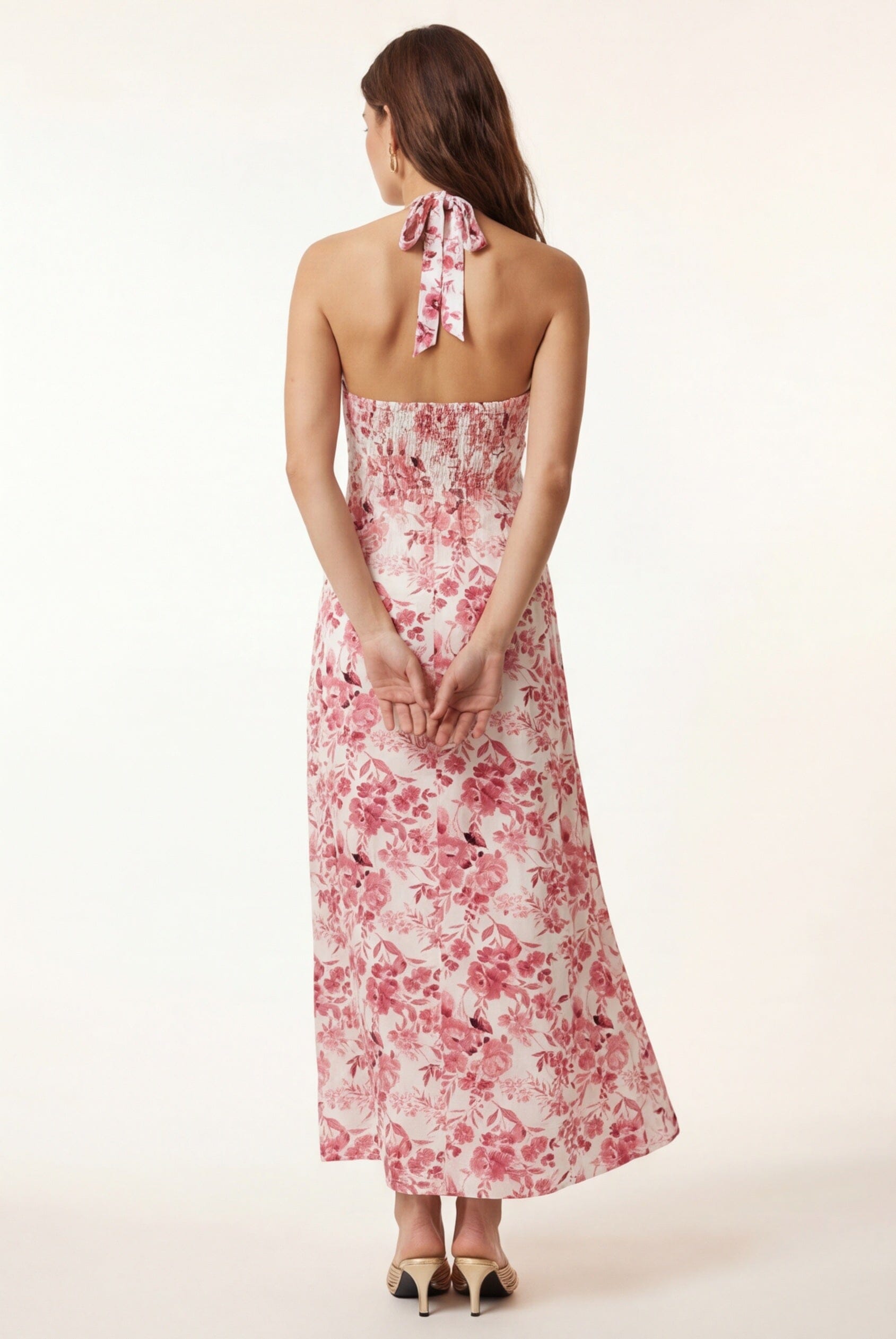 ROBE DOS NUS - CALLISTEE - ROSE ROBE NEW KOOKAI Mode Kookai