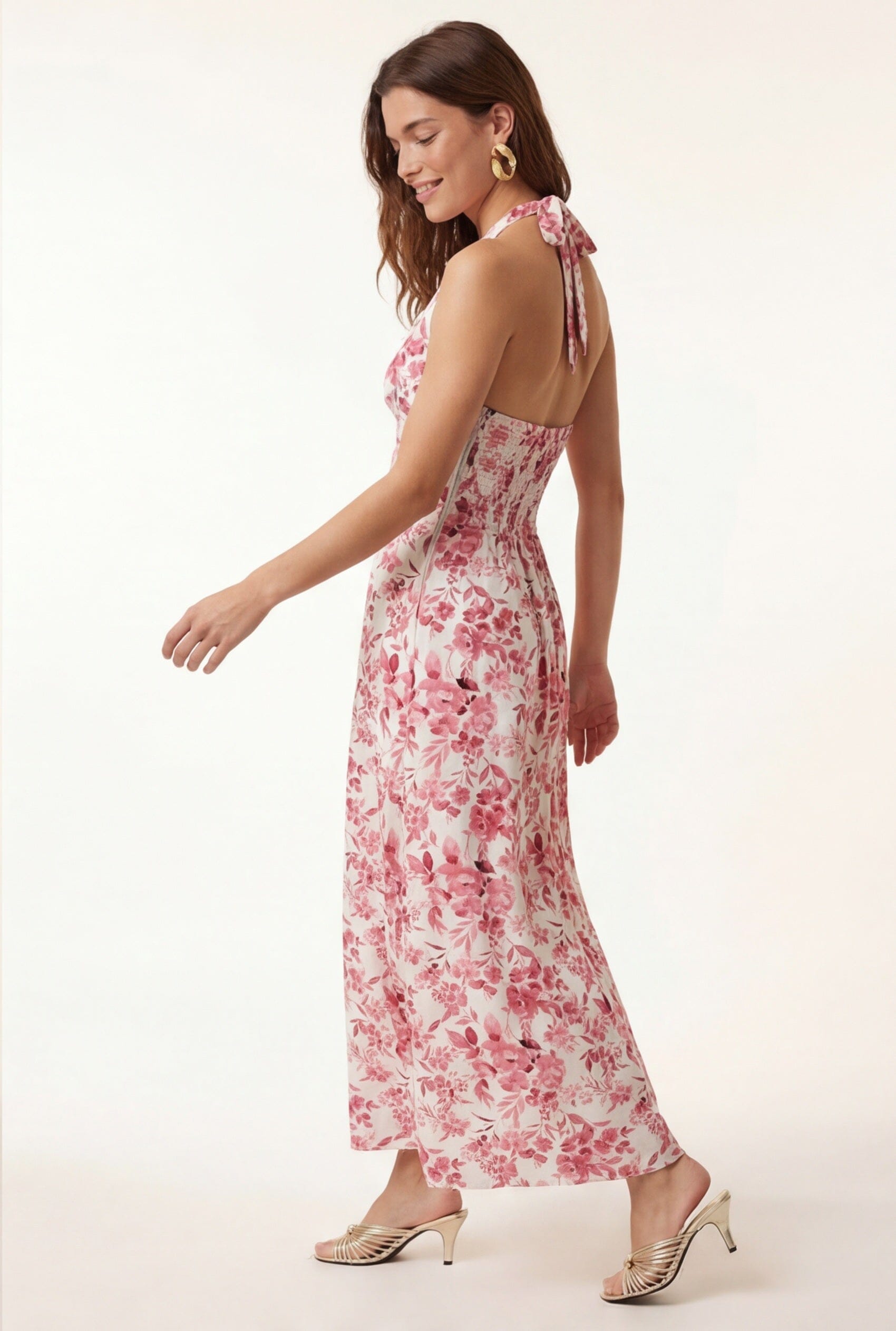 ROBE DOS NUS - CALLISTEE - ROSE ROBE NEW KOOKAI Mode Kookai