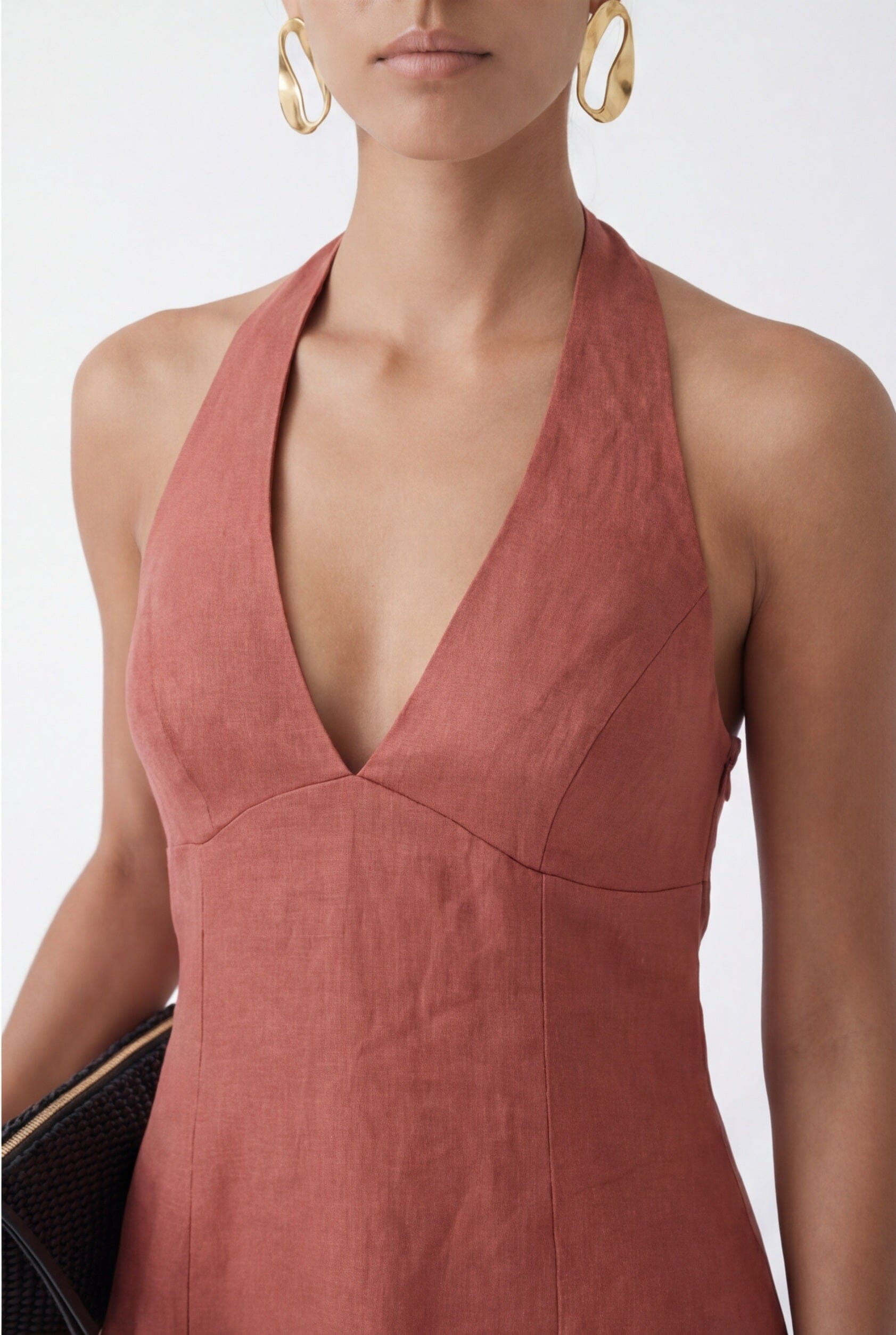 ROBE EVASEE - CHELSEA - TERRACOTTA ROBE NEW KOOKAI Mode Kookai