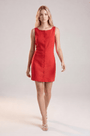 ROBE LIN - CHELSEA - GRENAT ROBE NEW KOOKAI Mode Kookai