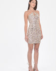 ROBE LINDSAY SEQUINS CHAMPAGNE ROBE KOOKAI Mode Kookai