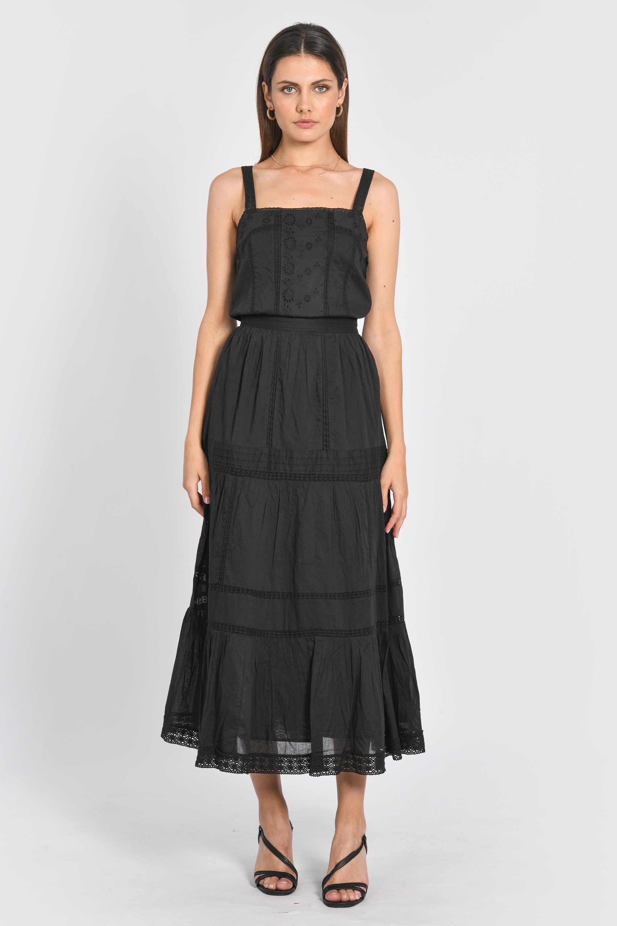 ROBE LONGUE ABBY BLACK ROBE KOOKAI Mode Kookai