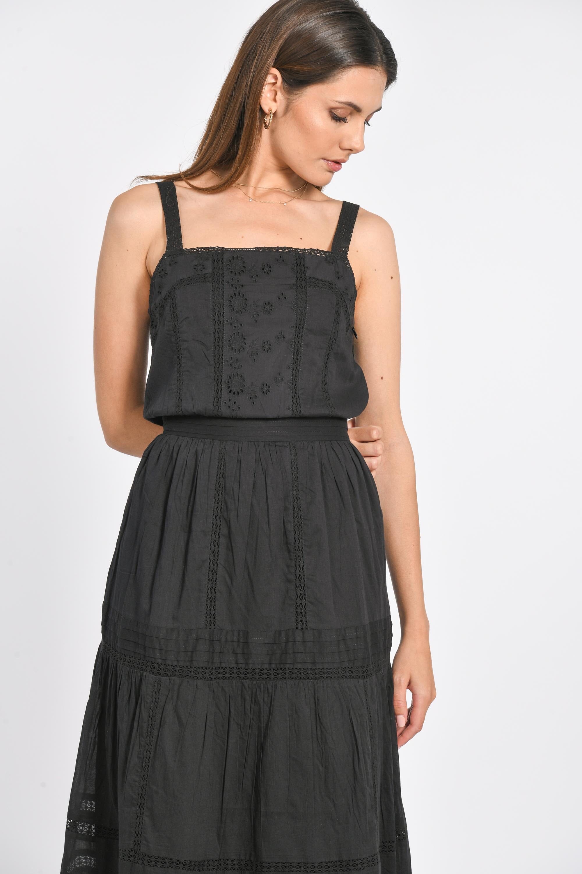 ROBE LONGUE ABBY BLACK ROBE KOOKAI Mode Kookai