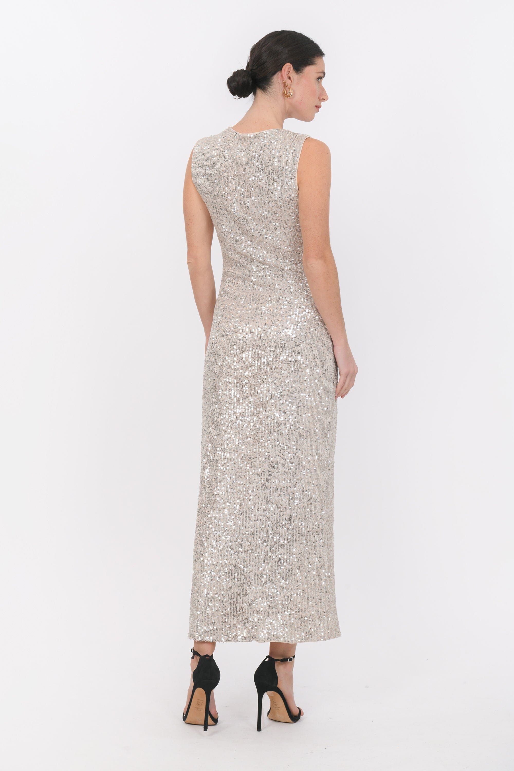 ROBE LONGUE - BELAMI - SILVER ROBE NEW KOOKAI Mode Kookai