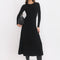 ROBE LONGUE - BERTINE - NOIR ROBE NEW KOOKAI Mode Kookai