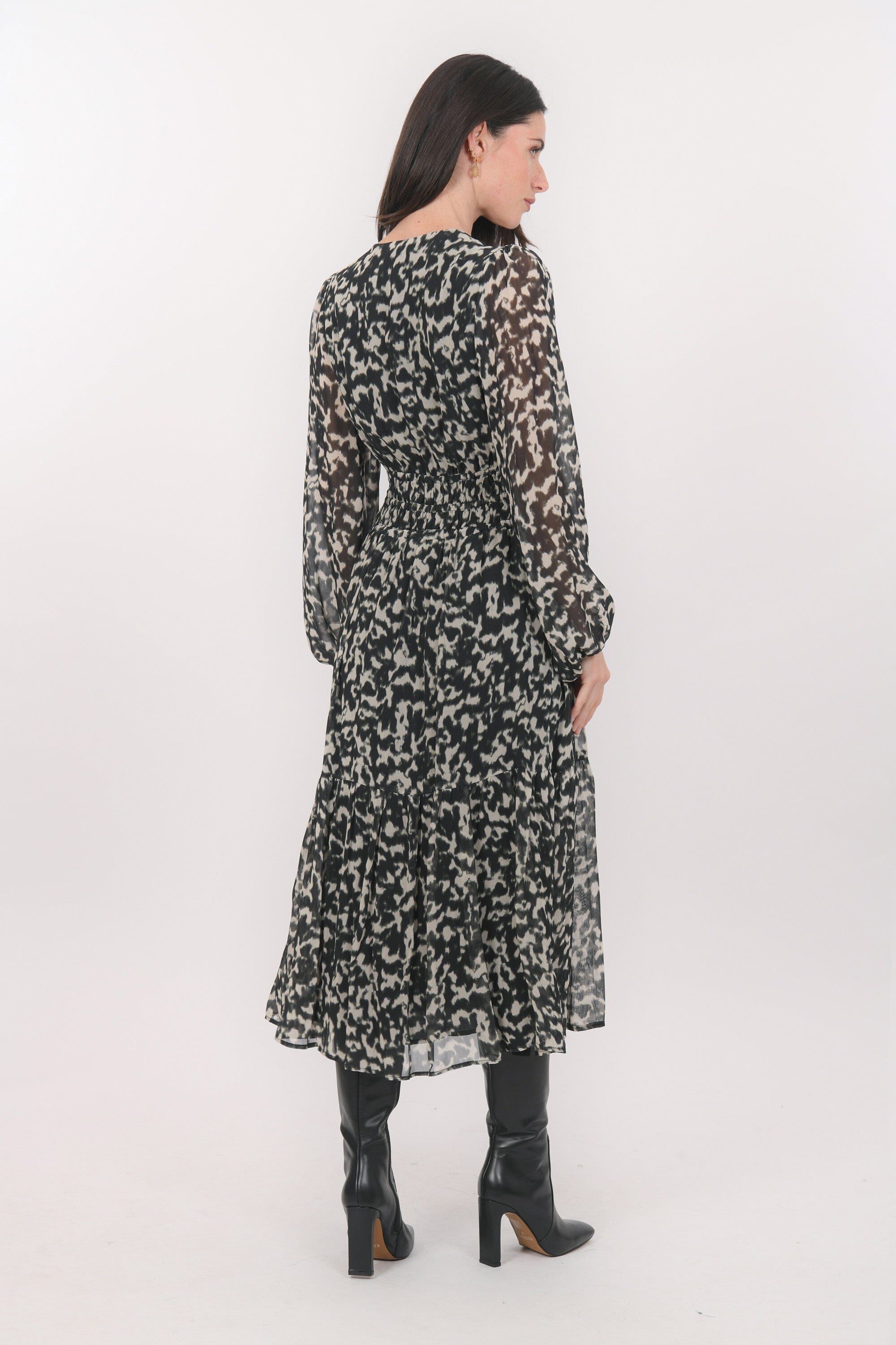 ROBE LONGUE - BETTY - NOIR ROBE NEW KOOKAI Mode Kookai