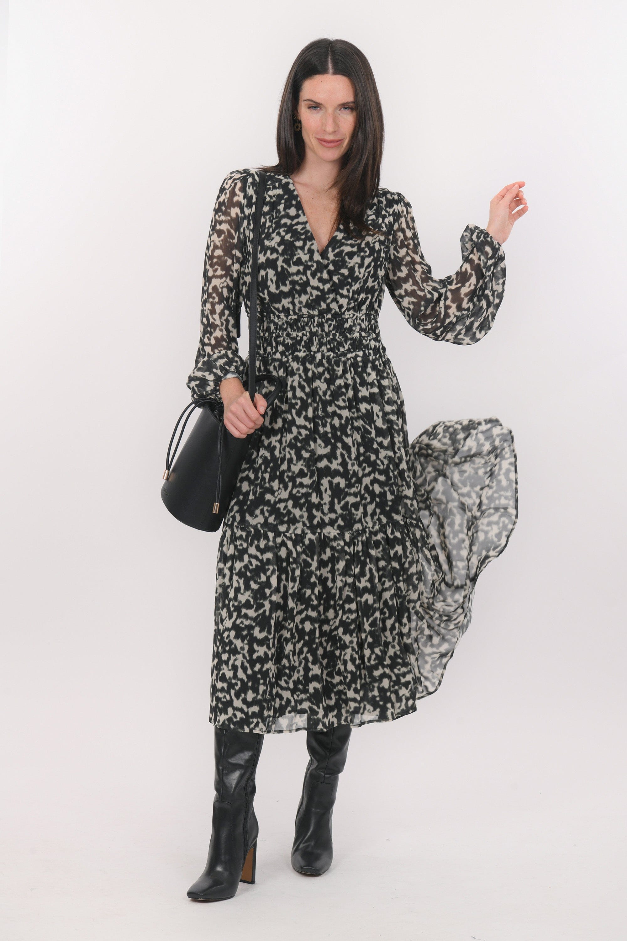 ROBE LONGUE - BETTY - NOIR ROBE NEW KOOKAI Mode Kookai