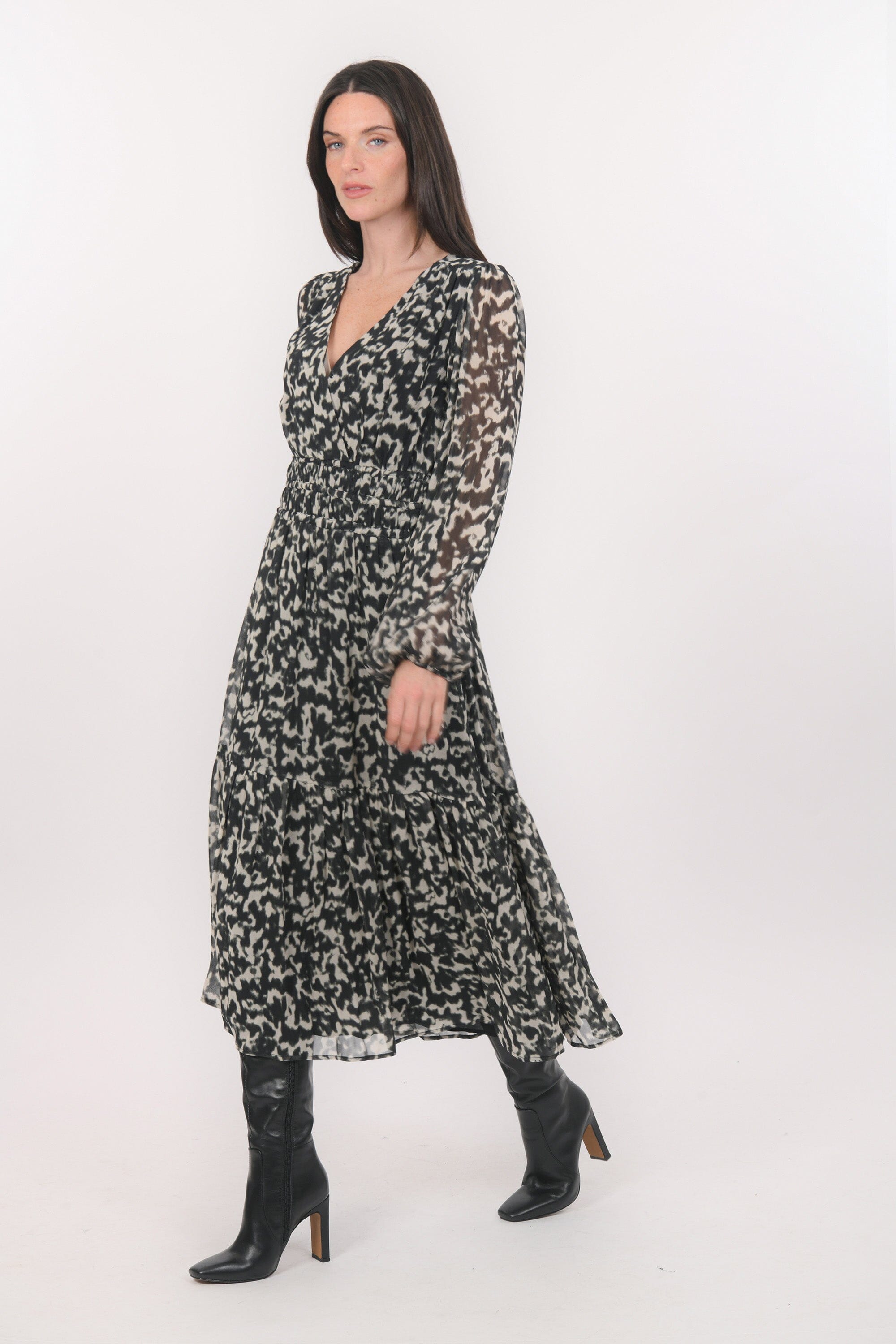 ROBE LONGUE - BETTY - NOIR ROBE NEW KOOKAI Mode Kookai