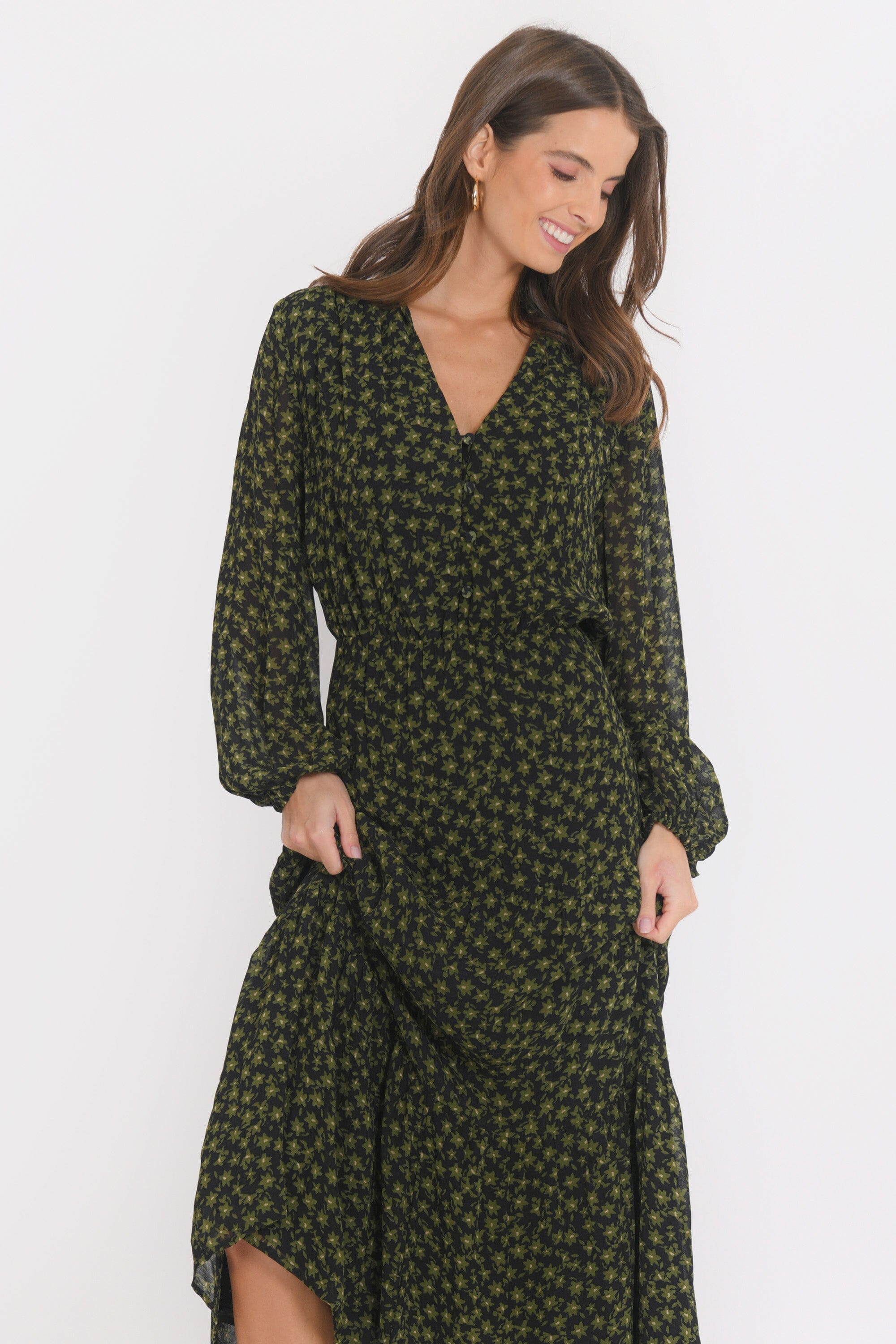 ROBE LONGUE - BILITIS - NOIR ROBE NEW KOOKAI Mode Kookai