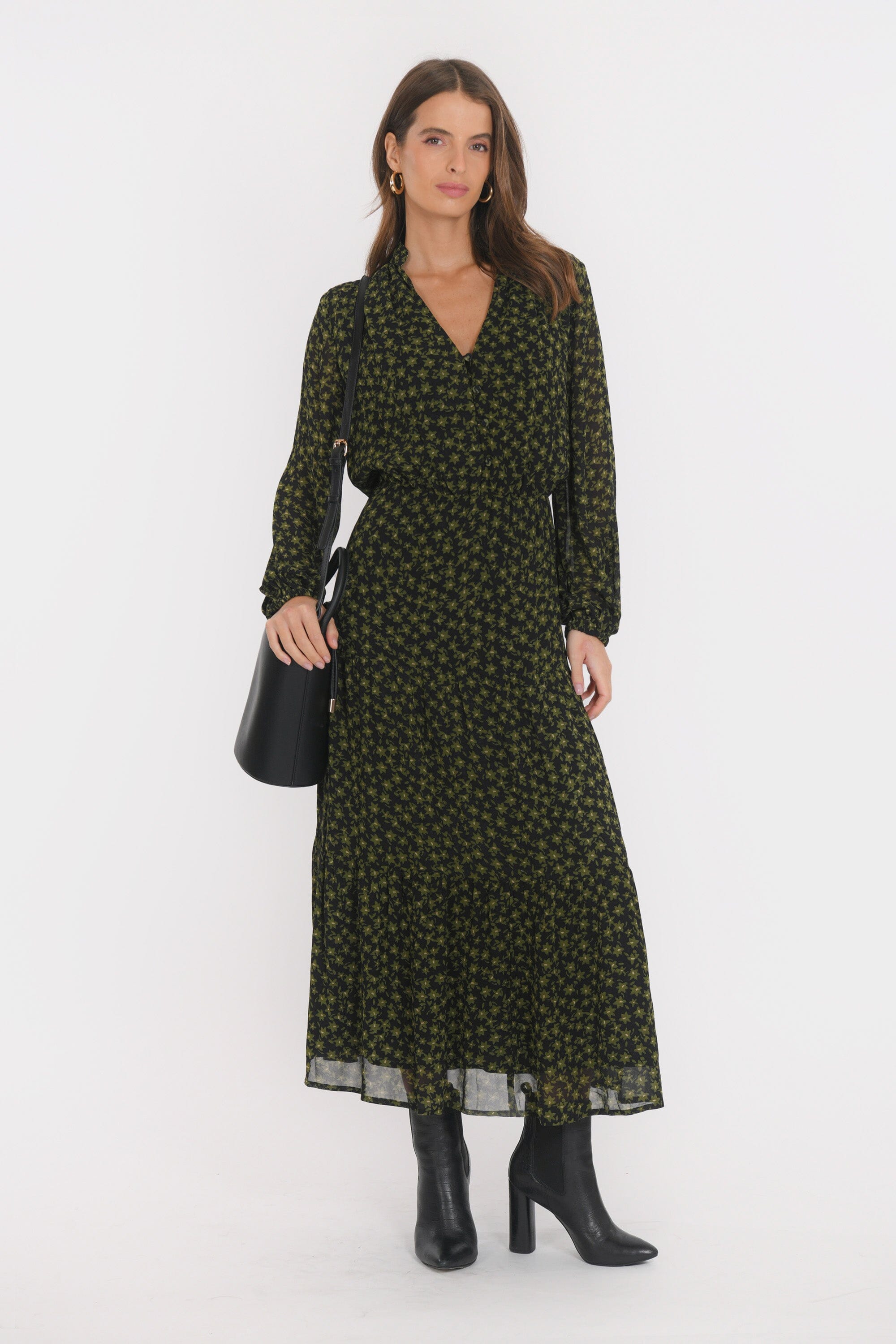 ROBE LONGUE - BILITIS - NOIR ROBE NEW KOOKAI Mode Kookai