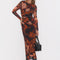 ROBE LONGUE - BROOKS - CHOCOLAT ROBE NEW KOOKAI Mode Kookai