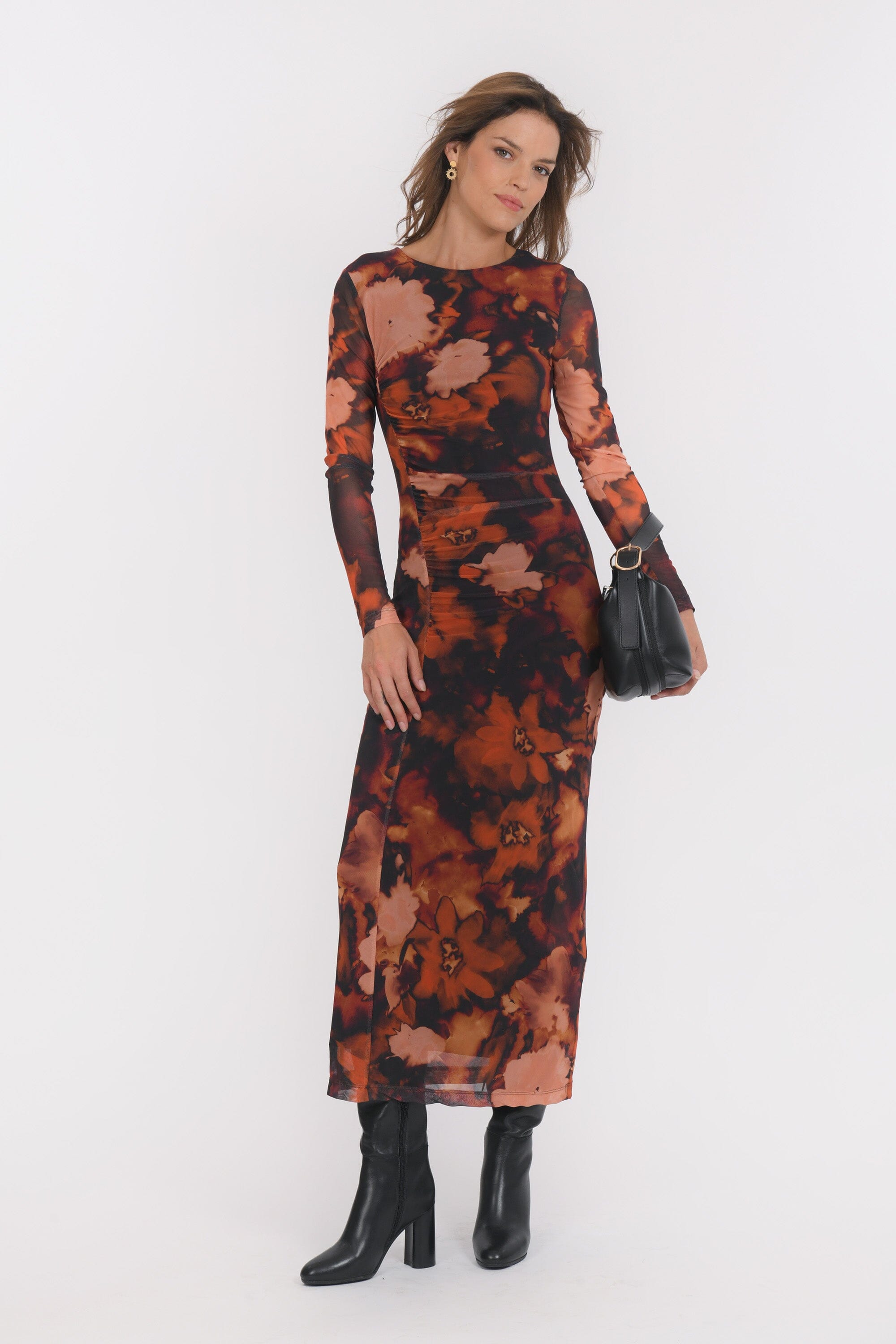 ROBE LONGUE - BROOKS - CHOCOLAT ROBE NEW KOOKAI Mode Kookai