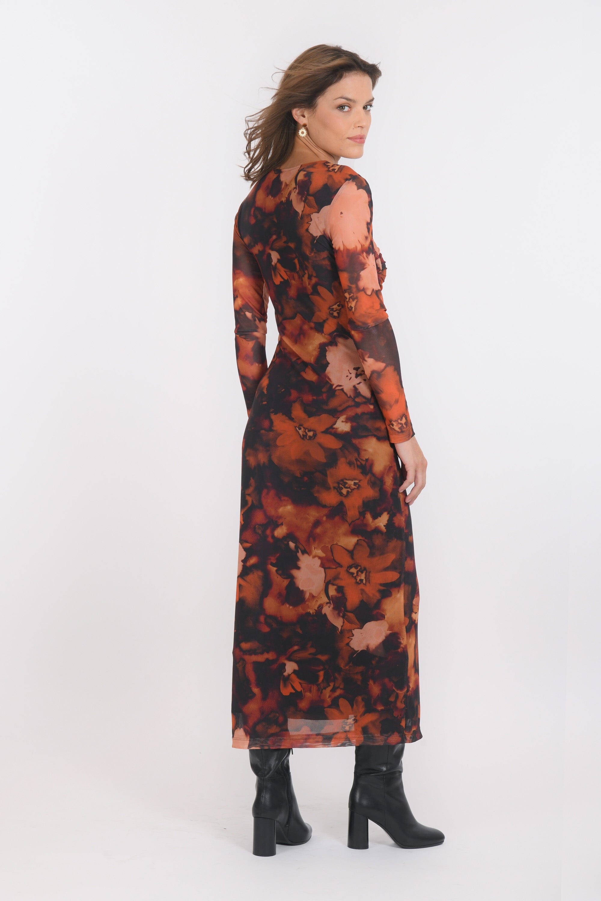 ROBE LONGUE - BROOKS - CHOCOLAT ROBE NEW KOOKAI Mode Kookai