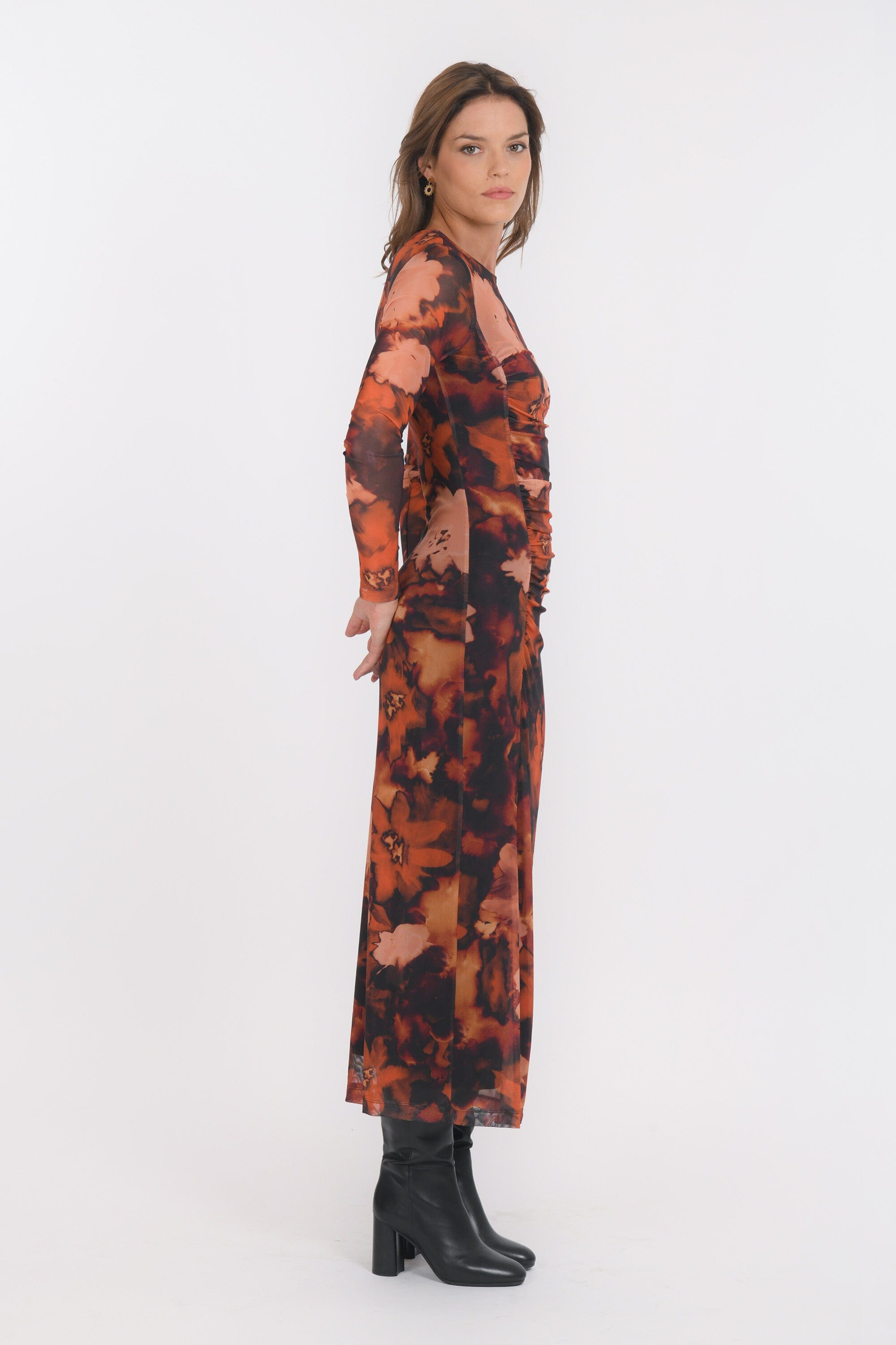 ROBE LONGUE - BROOKS - CHOCOLAT ROBE NEW KOOKAI Mode Kookai