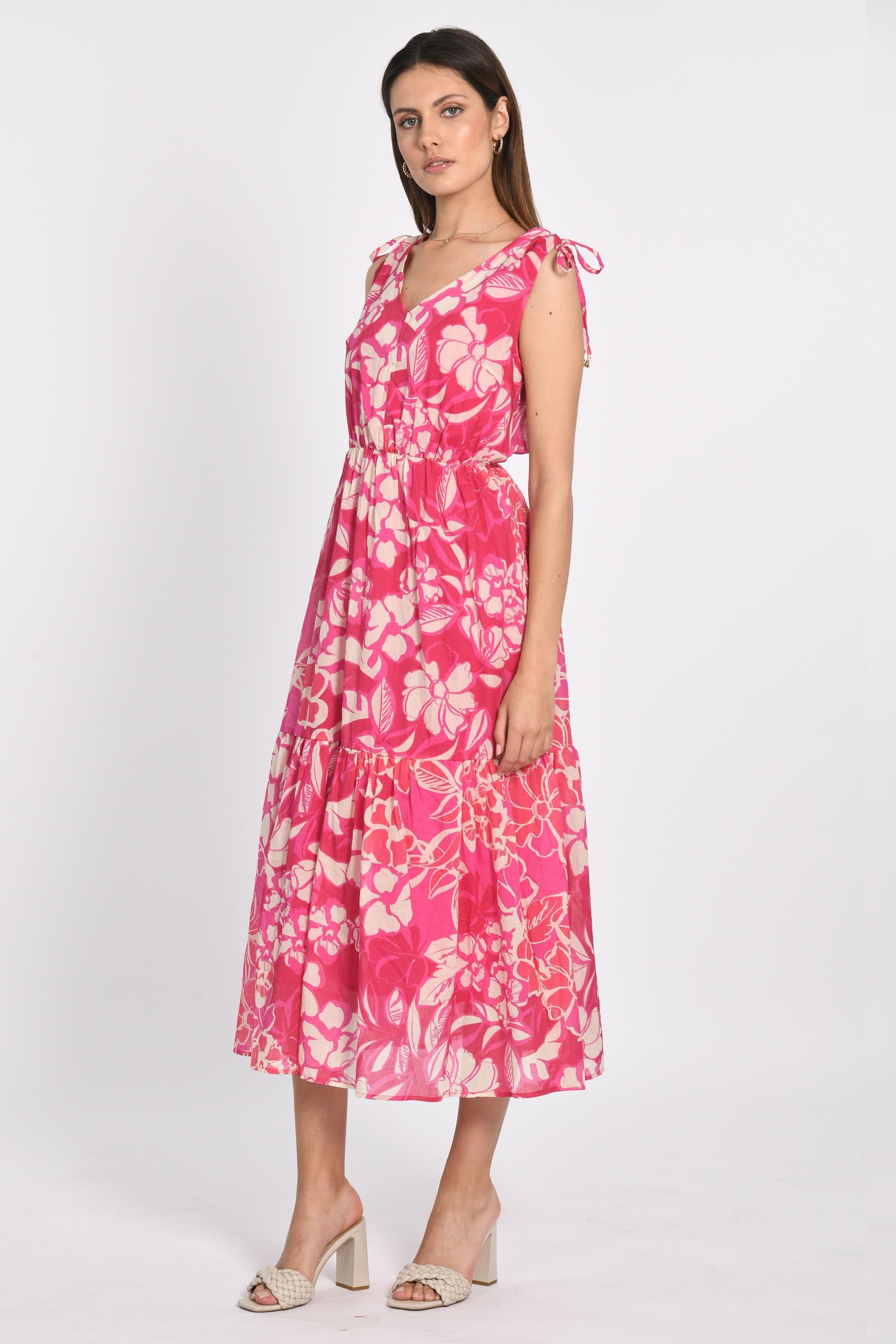 ROBE LONGUE CANDICE FUCHSIA ROBE KOOKAI Mode Kookai
