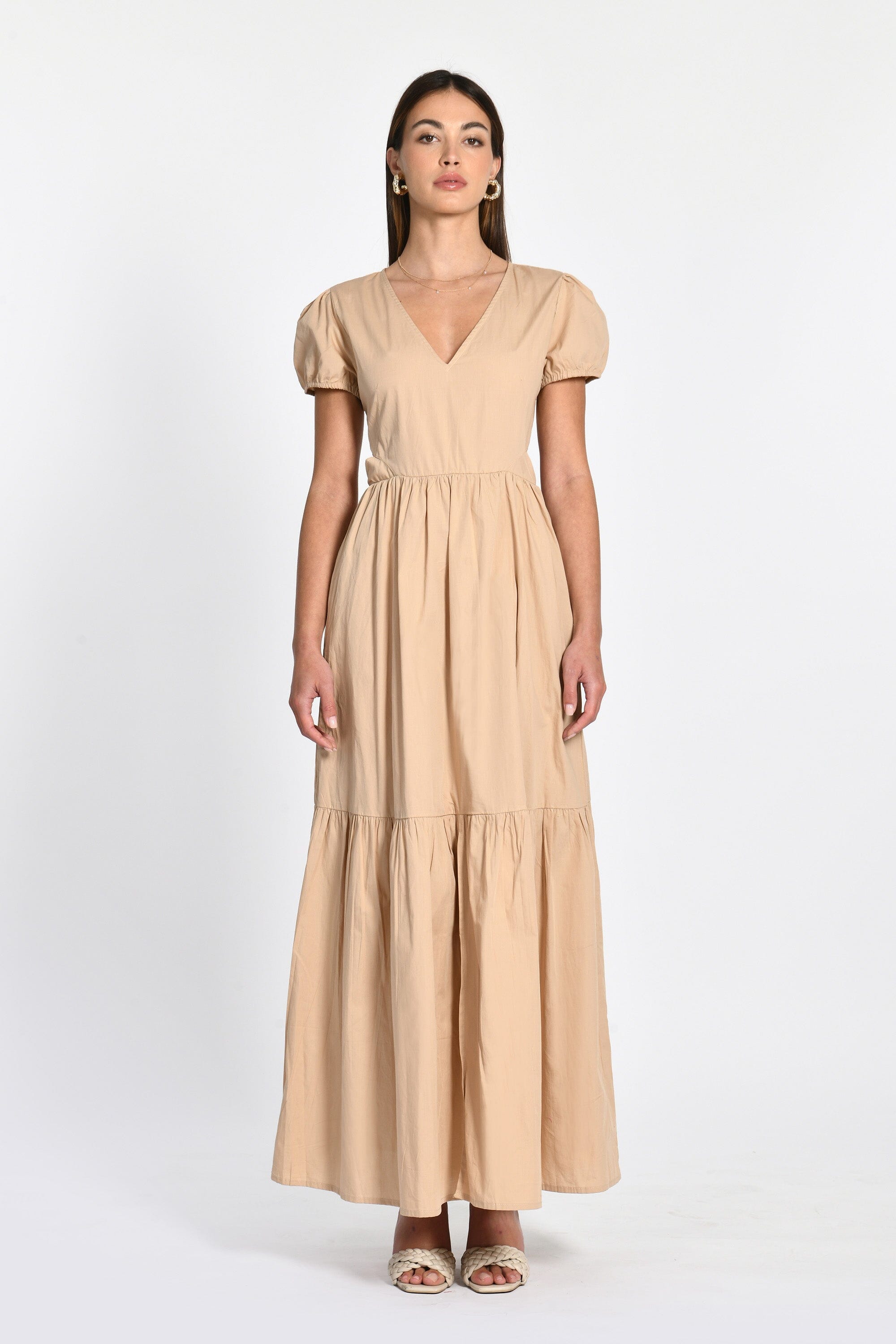 ROBE LONGUE CARINE BEIGE ROBE KOOKAI Mode Kookai