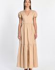 ROBE LONGUE CARINE BEIGE ROBE KOOKAI Mode Kookai