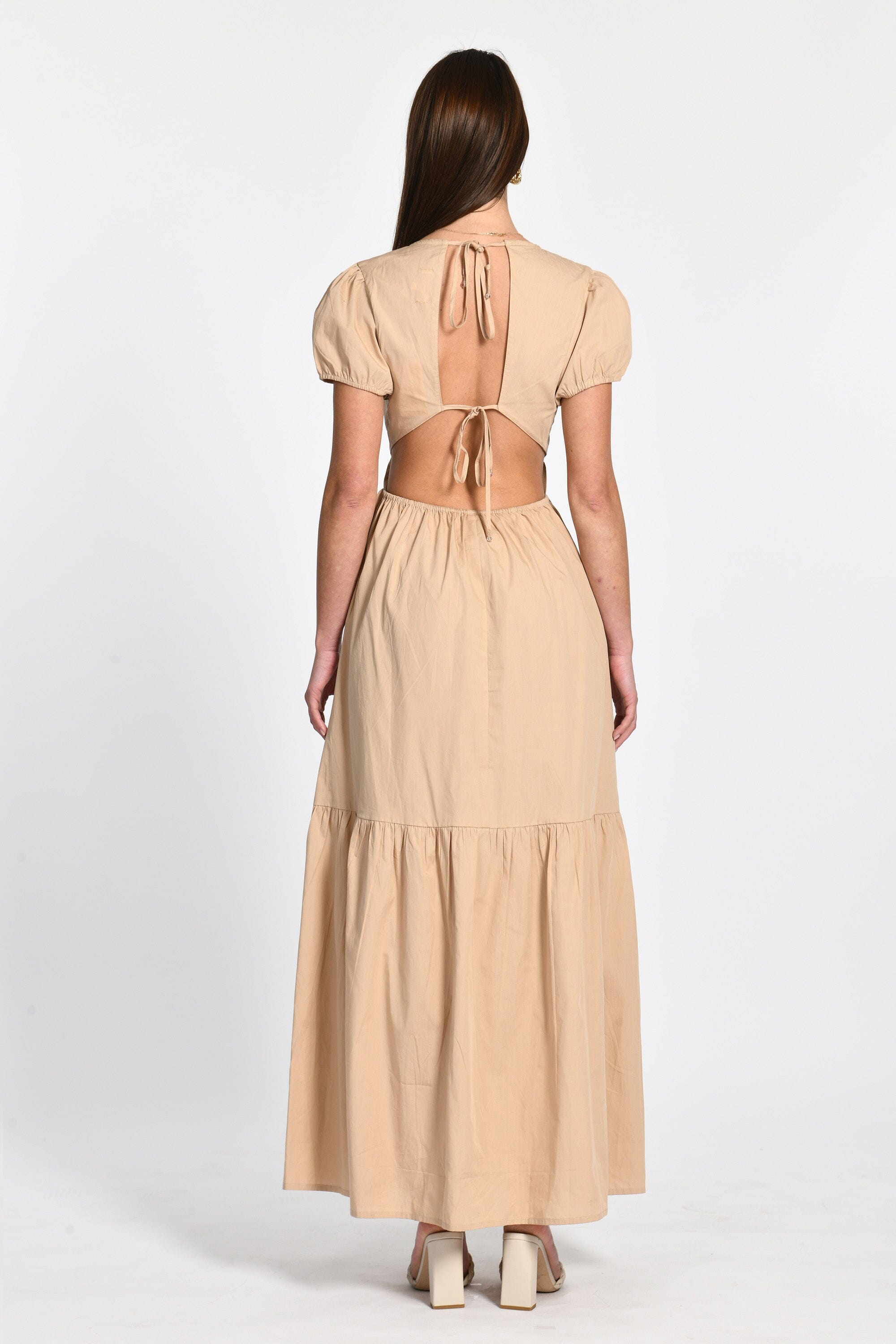ROBE LONGUE CARINE BEIGE ROBE KOOKAI Mode Kookai