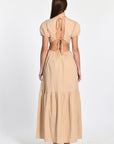ROBE LONGUE CARINE BEIGE ROBE KOOKAI Mode Kookai
