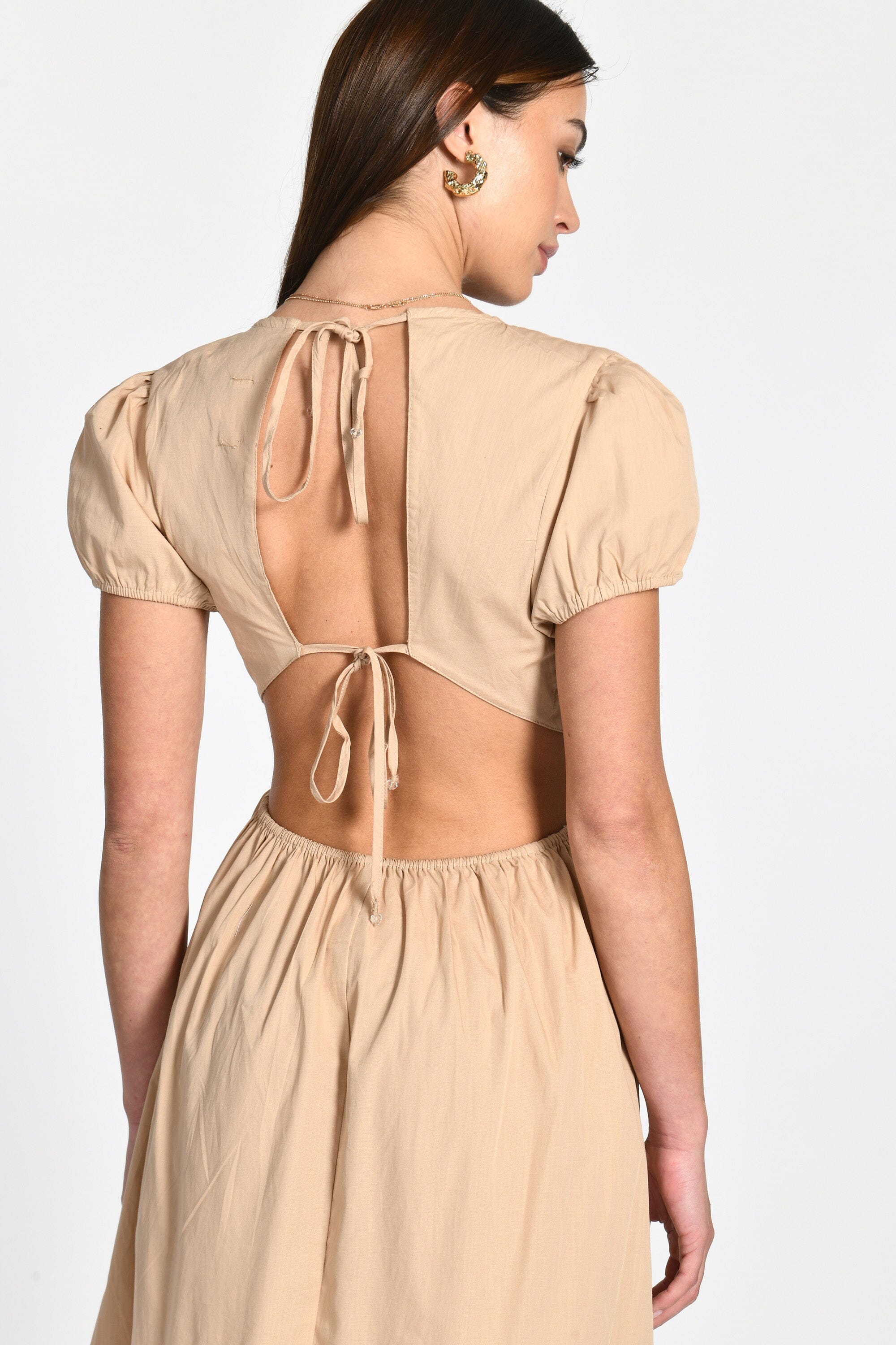 ROBE LONGUE CARINE BEIGE ROBE KOOKAI Mode Kookai