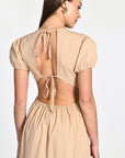 ROBE LONGUE CARINE BEIGE ROBE KOOKAI Mode Kookai