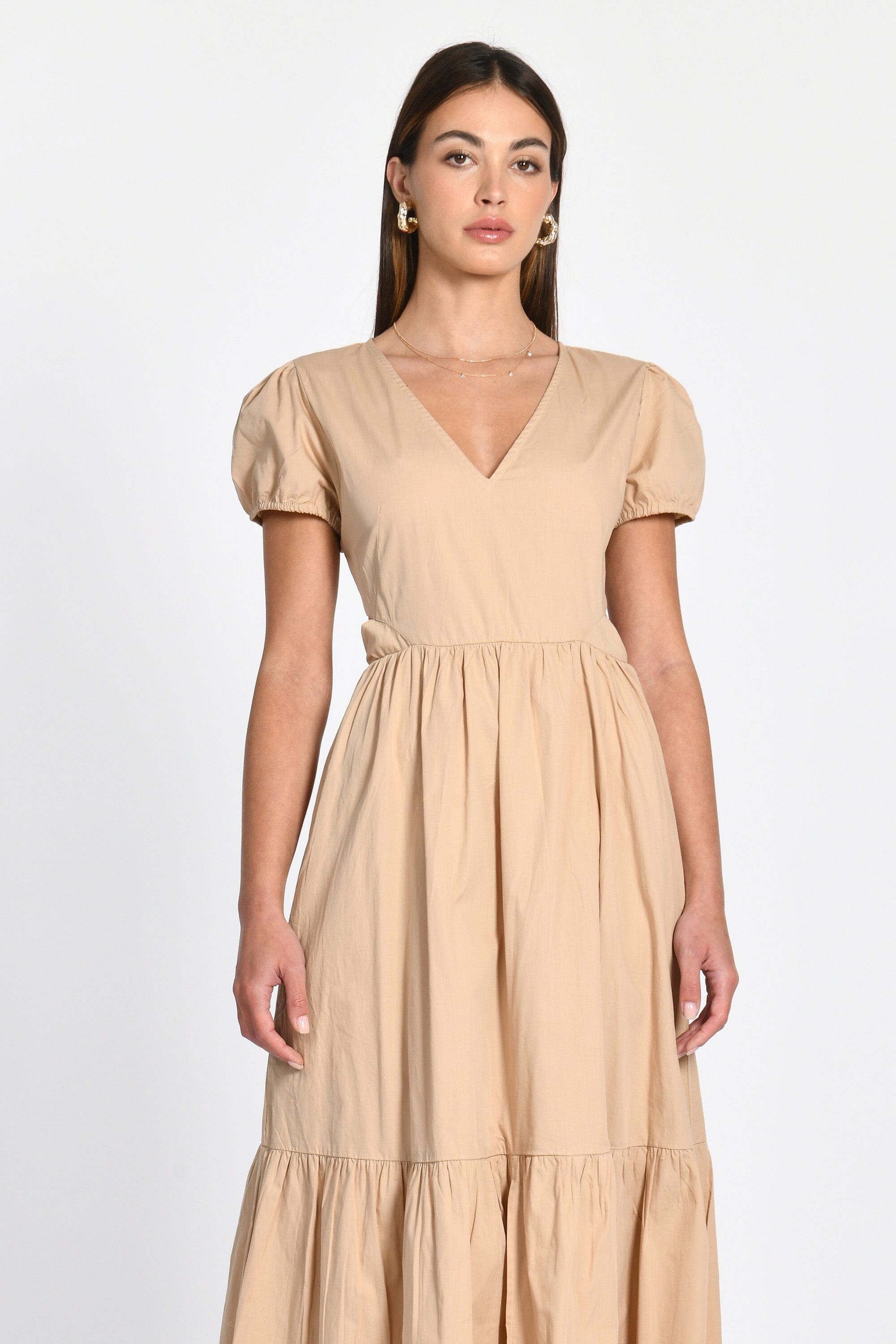 ROBE LONGUE CARINE BEIGE ROBE KOOKAI Mode Kookai