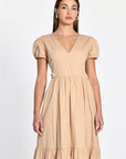 ROBE LONGUE CARINE BEIGE ROBE KOOKAI Mode Kookai