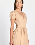 ROBE LONGUE CARINE BEIGE ROBE KOOKAI Mode Kookai