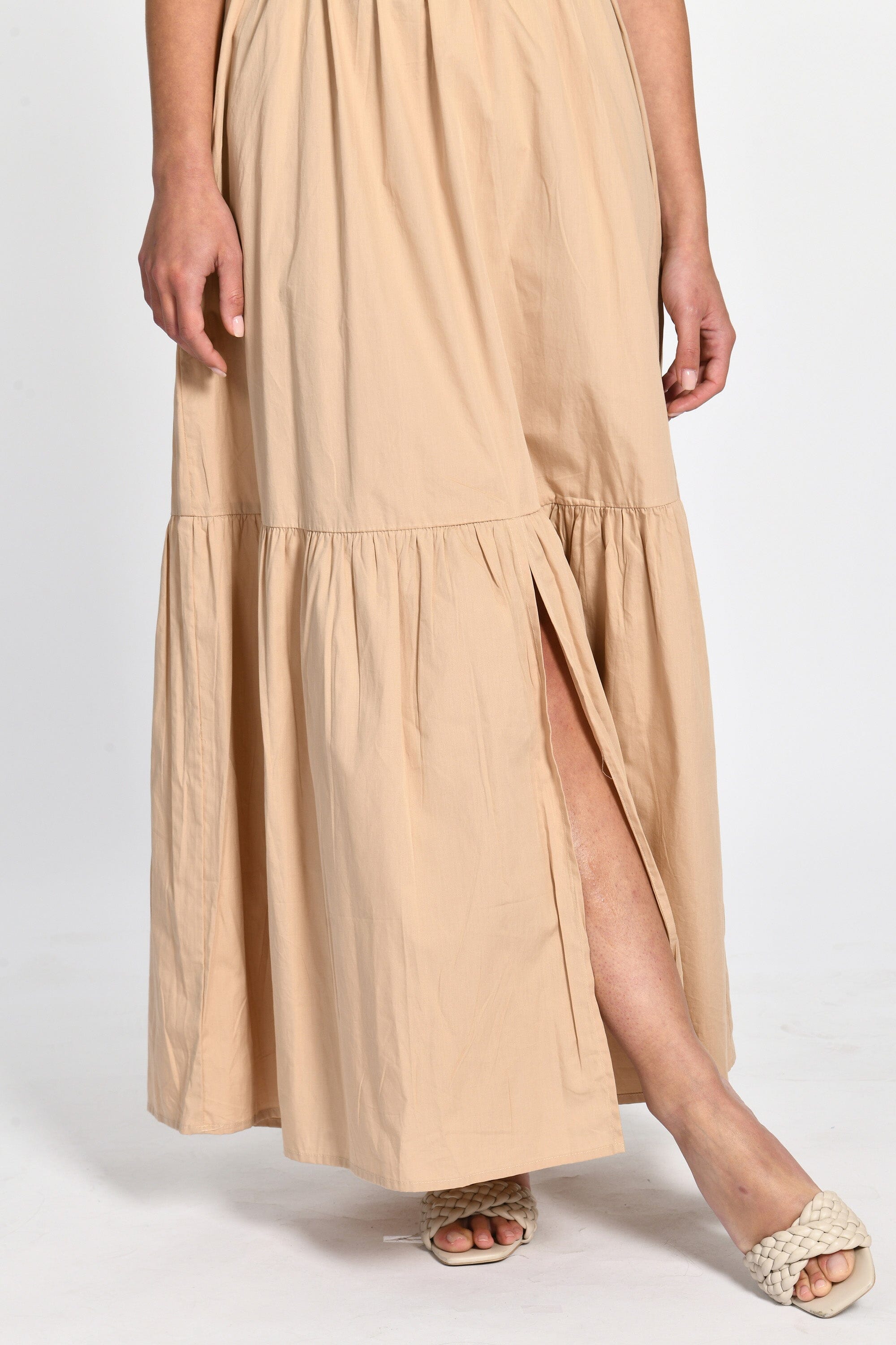 ROBE LONGUE CARINE BEIGE ROBE KOOKAI Mode Kookai