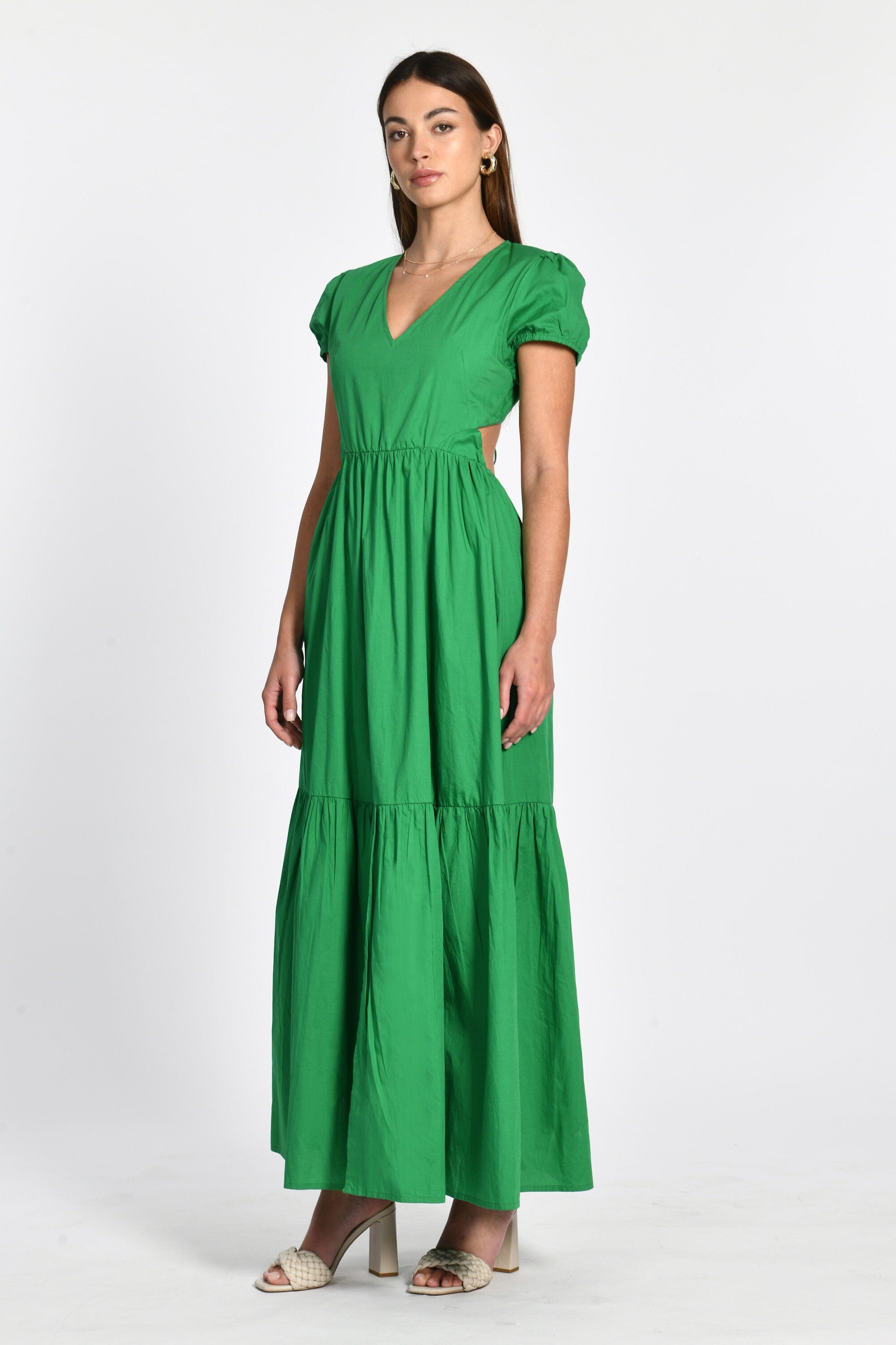 ROBE LONGUE CARINE VERT ROBE KOOKAI Mode Kookai