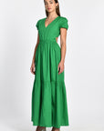 ROBE LONGUE CARINE VERT ROBE KOOKAI Mode Kookai
