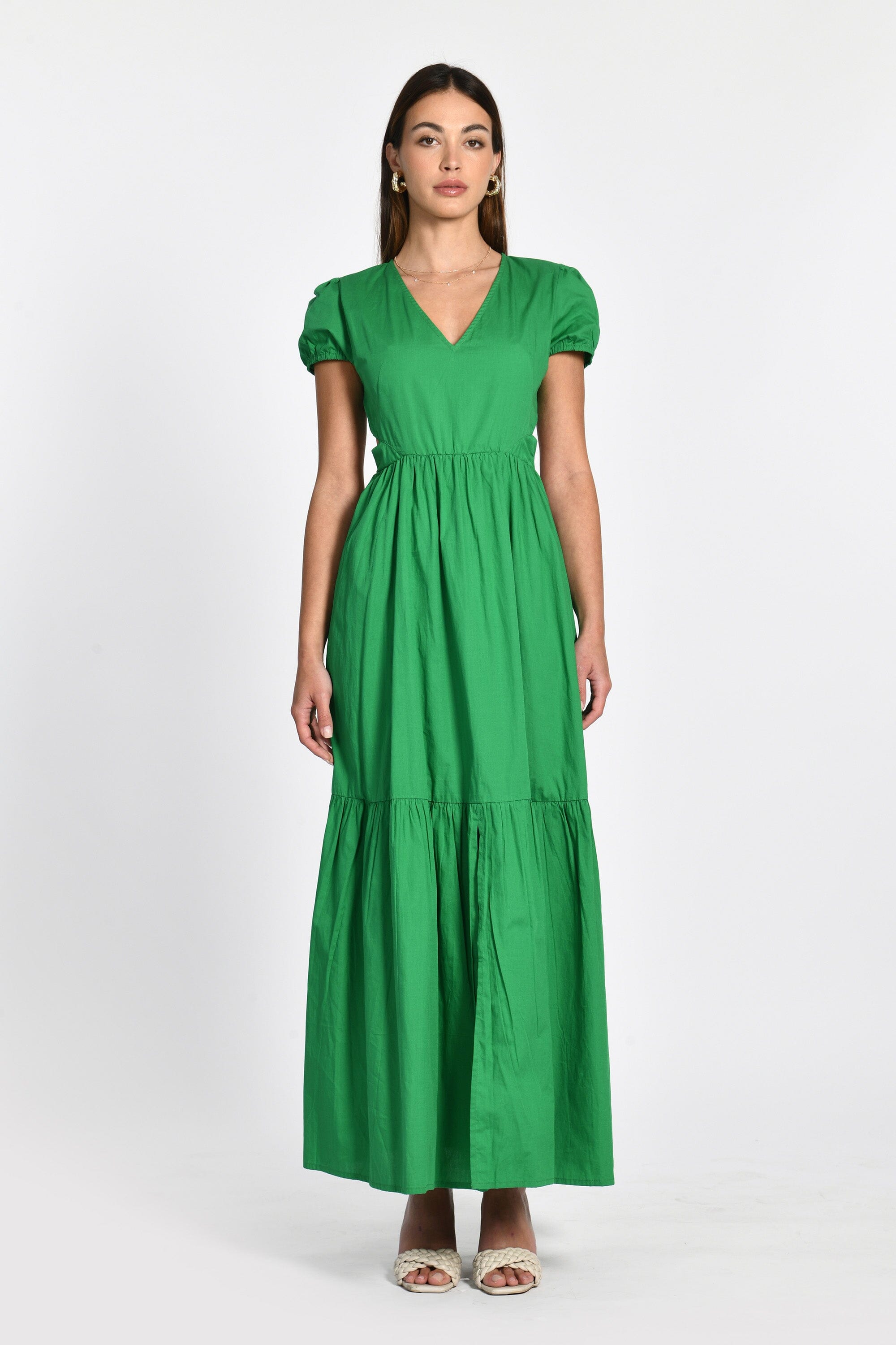 ROBE LONGUE CARINE VERT ROBE KOOKAI Mode Kookai