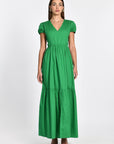 ROBE LONGUE CARINE VERT ROBE KOOKAI Mode Kookai