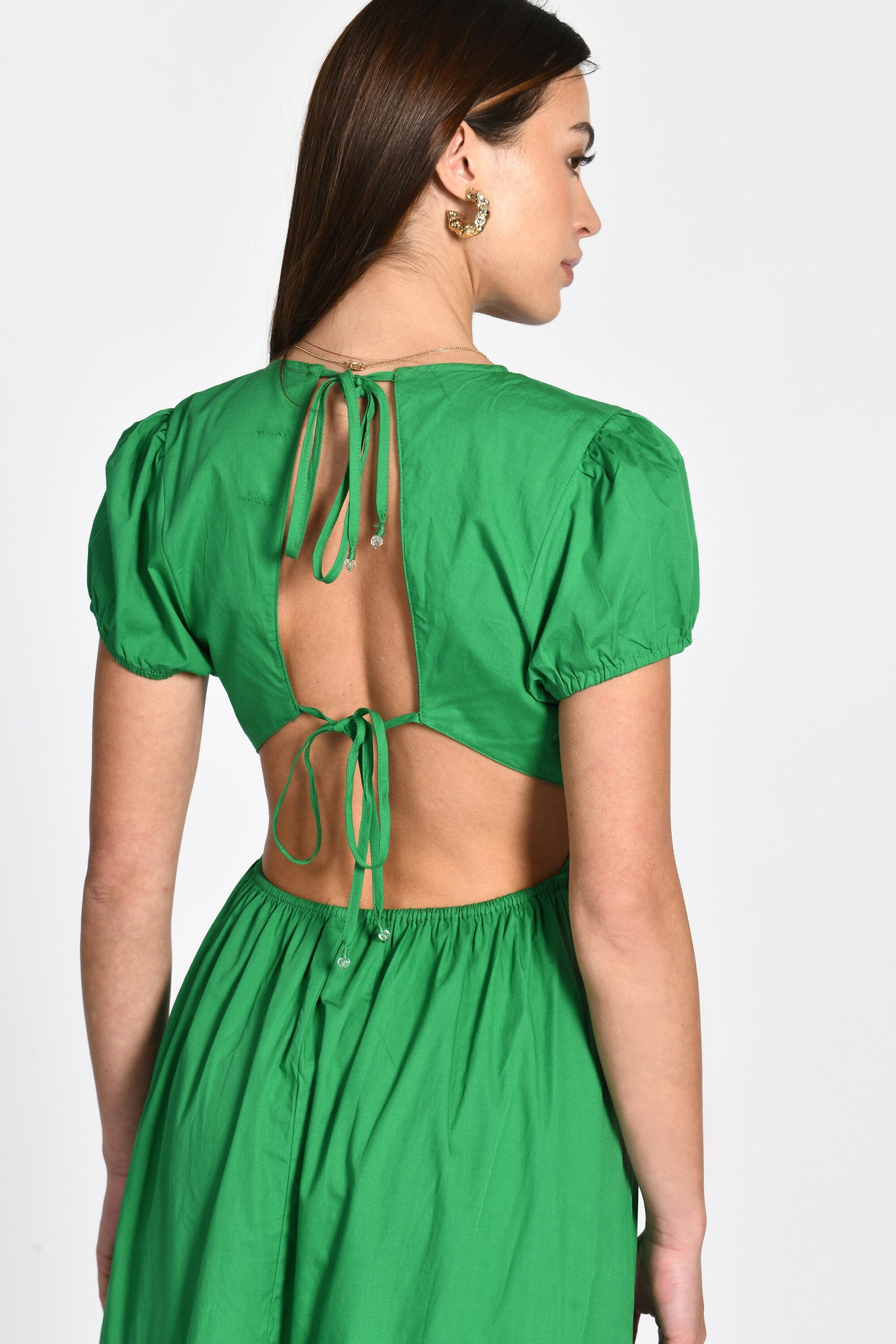 ROBE LONGUE CARINE VERT ROBE KOOKAI Mode Kookai