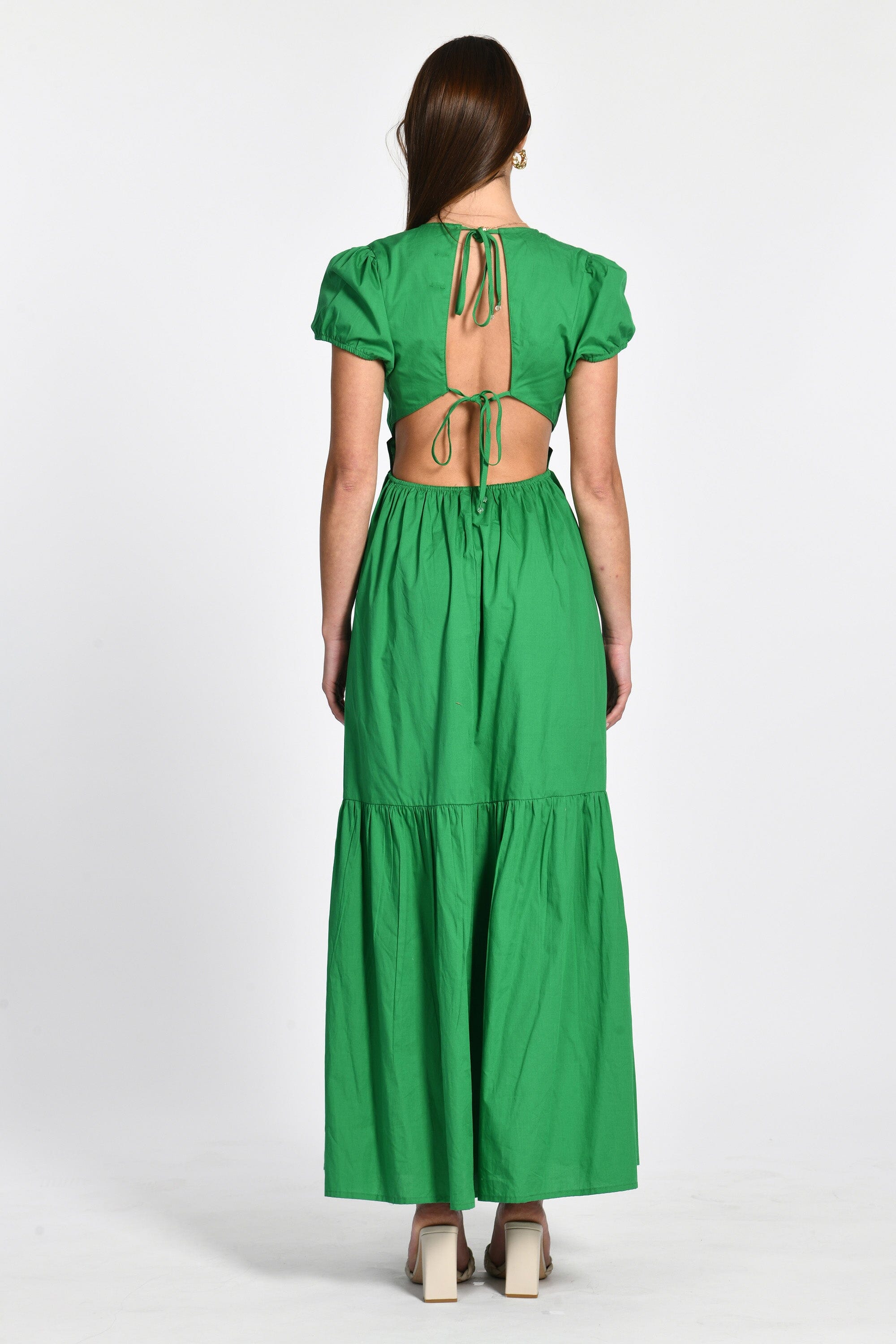 ROBE LONGUE CARINE VERT ROBE KOOKAI Mode Kookai