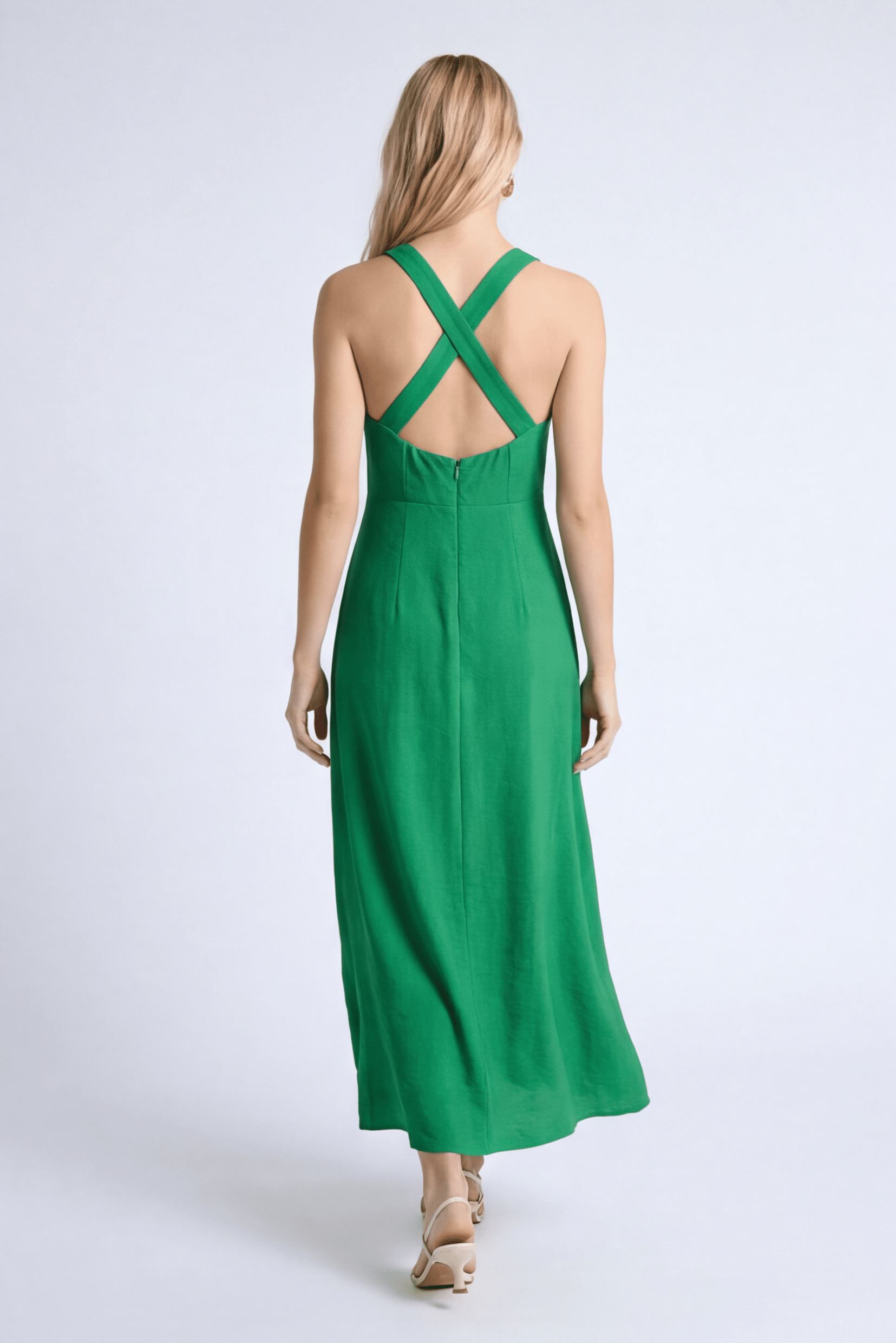 ROBE LONGUE CROISEE - CANDY - VERT ROBE NEW KOOKAI Mode Kookai