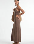 ROBE LONGUE - CRYSTA - NOISETTE ROBE NEW KOOKAI Mode Kookai