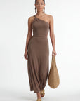 ROBE LONGUE - CRYSTA - NOISETTE ROBE NEW KOOKAI Mode Kookai