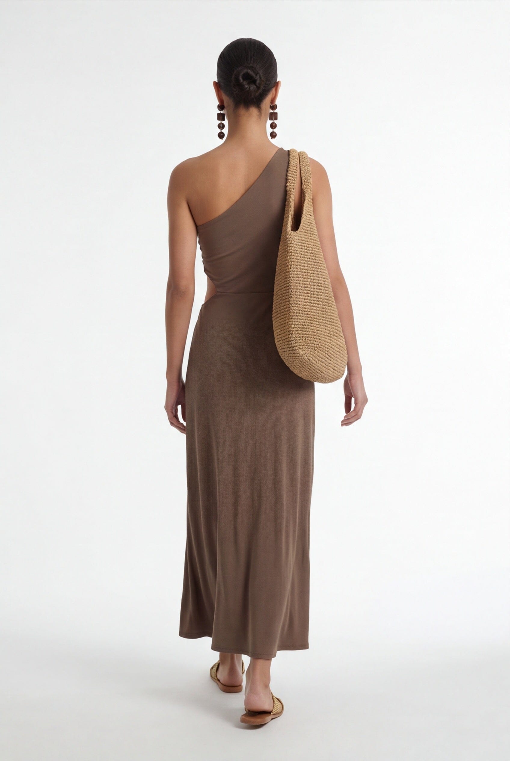 ROBE LONGUE - CRYSTA - NOISETTE ROBE NEW KOOKAI Mode Kookai