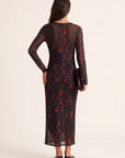 ROBE LONGUE - DANAE - COGNAC ROBE NEW KOOKAI Mode Kookai