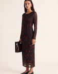 ROBE LONGUE - DANAE - COGNAC ROBE NEW KOOKAI Mode Kookai