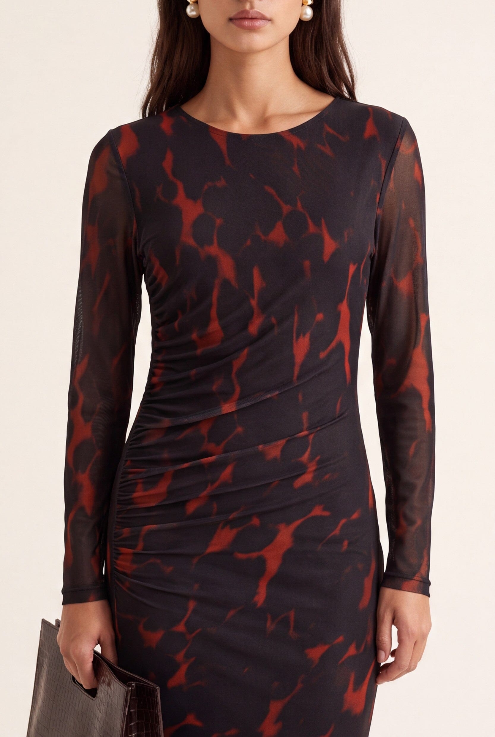 ROBE LONGUE - DANAE - COGNAC ROBE NEW KOOKAI Mode Kookai