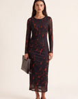 ROBE LONGUE - DANAE - COGNAC ROBE NEW KOOKAI Mode Kookai