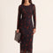 ROBE LONGUE - DANAE - COGNAC ROBE NEW KOOKAI Mode Kookai