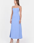 ROBE LONGUE HAYMIE HYDRANGEA BLUE ROBE KOOKAI Mode Kookai