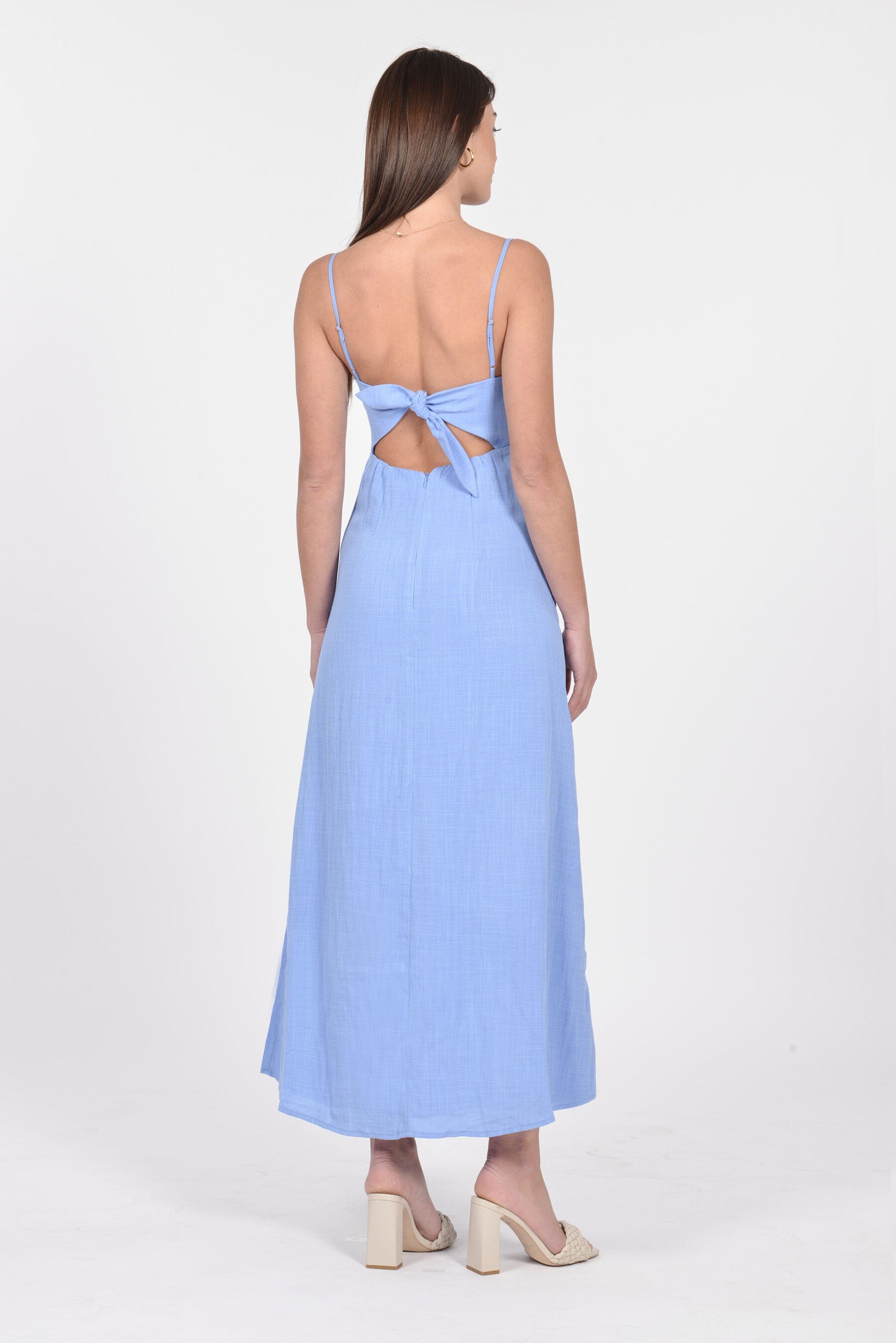ROBE LONGUE HAYMIE HYDRANGEA BLUE ROBE KOOKAI Mode Kookai