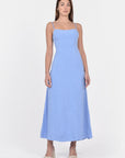 ROBE LONGUE HAYMIE HYDRANGEA BLUE ROBE KOOKAI Mode Kookai